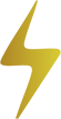 Ícone de raio dourado simbolizando energia instantânea e foco mental